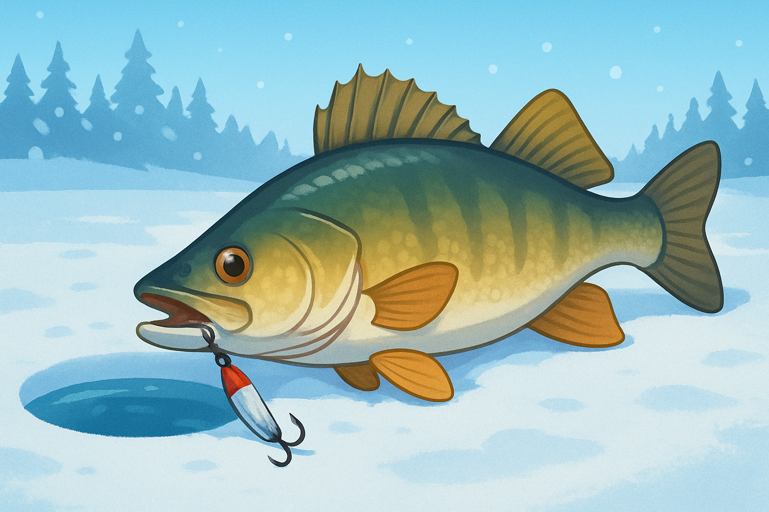 Fish on ice